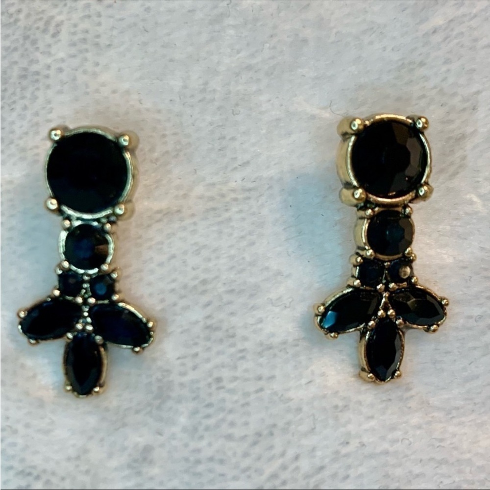 NWT Tribal Set Necklace & Earrings IMAN Gold-Tone Shiny Black Bib Necklace Gift - Picture 3 of 16
